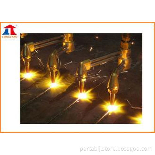 Flat Double Head Gas Cutting Torch For Cutting Machinery ,